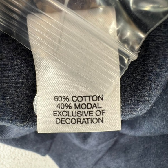 Cremieux Knit Sweater Men Large Blue 1/4 Button Pullover Brown Elbow Patches NEW - Picture 14 of 16